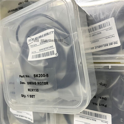 SK200-8 M2X130 সুইং মোটর সিল কিট হাইড্রোলিক সিলিন্ডার এক্সক্যাভেটর সিল কিট
