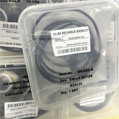 SK200-8 M2X130 সুইং মোটর সিল কিট হাইড্রোলিক সিলিন্ডার এক্সক্যাভেটর সিল কিট